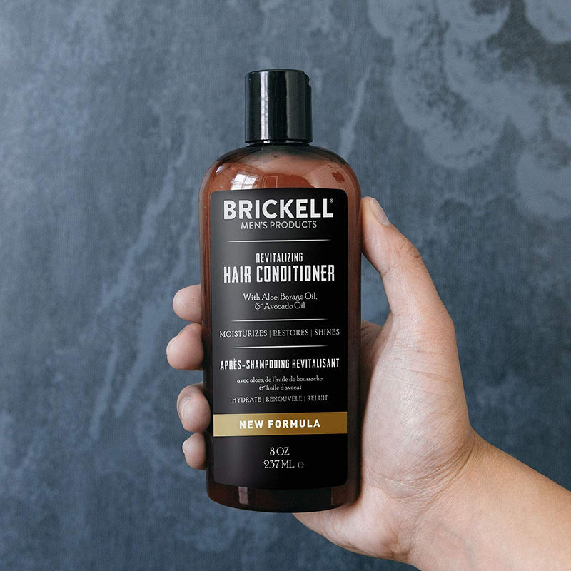 [Australia] - Brickell Men's Revitalizing Hair Conditioner for Men, Natural and Organic Nourishing Hair Conditioner, Restores Shine and Moisture, 237 mL, Scented 237 ml (Pack of 1) 