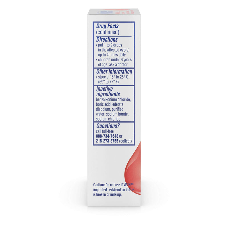 [Australia] - Visine, Redness Relief, Irritation Eye Drops Original, 0.5 fl oz, Clear 