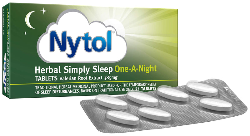 [Australia] - Nytol Herbal Simply Sleep One A Night Tablets - Traditional Herbal Remedy Used for Sleeplessness Relief - 21 Count (Pack of 1) 