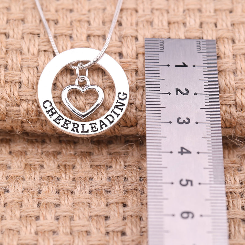 [Australia] - TEAMER Love Cheerleading Pendant Cheer Cheerleader Necklace Gifts Jewelry for Girls Teens Women 