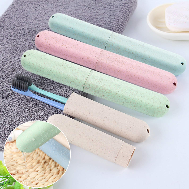 [Australia] - Set of 14, Toothbrush Cover Case Set, SourceTon Travel Toothbrush Case with Toothbrush Head Cover for Travel Home Office Camping School 