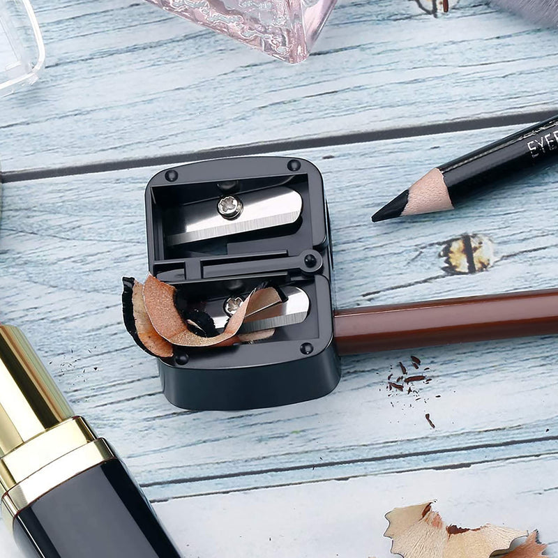 [Australia] - 5 Pack Make up Pencil Sharpener 2 Holes Dual Pencil Sharpener Professional Multi-Sized Eyebrow Pencil Sharpener Cosmetic Pencil Sharpener for Lip Liner,Eyebrow Pencil,Eyeliner Pencils 