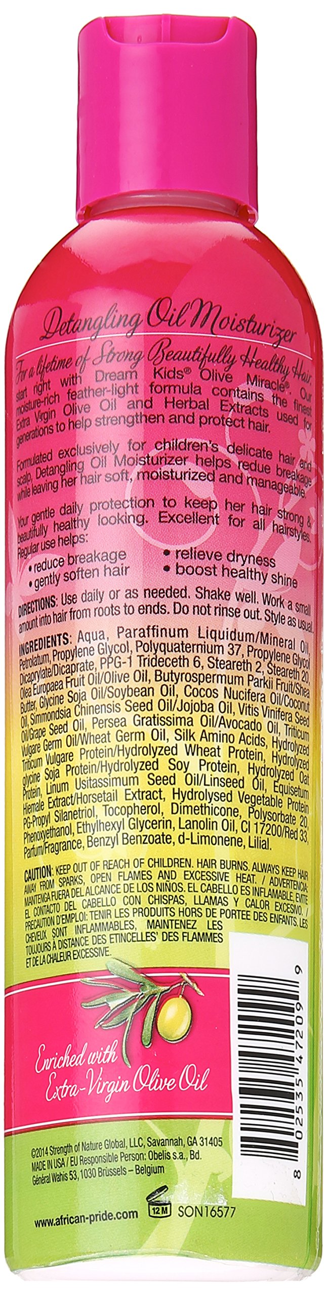 [Australia] - African Pride Dream Kids Olive Miracle Anti-Breakage Detangling Oil Moisturizer 236 ml/8 fl.oz 