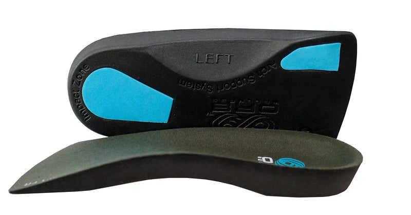 [Australia] - Plantar Fasciitis Bundle - Pair 3/4 Insoles + Pair 3/4 SLIM FIT Insoles. Orthotic Shoe Inserts for Men Women Foot Arch Support. L 9-10.5 