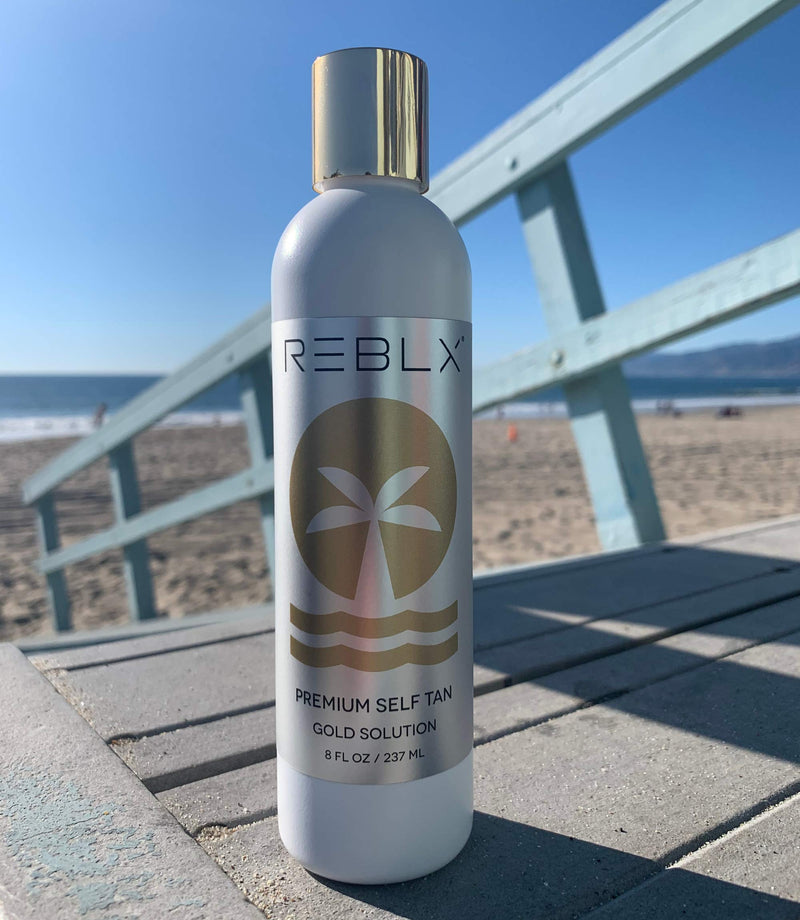 [Australia] - REBLX Premium Self Tan, 8 fl. oz. | Best Self Tanner for Face and Body | Made with a Blend of Premium & Natural Ingredients | Liquid Sunless Self Tanner for Streak Free Results | USA Made | 