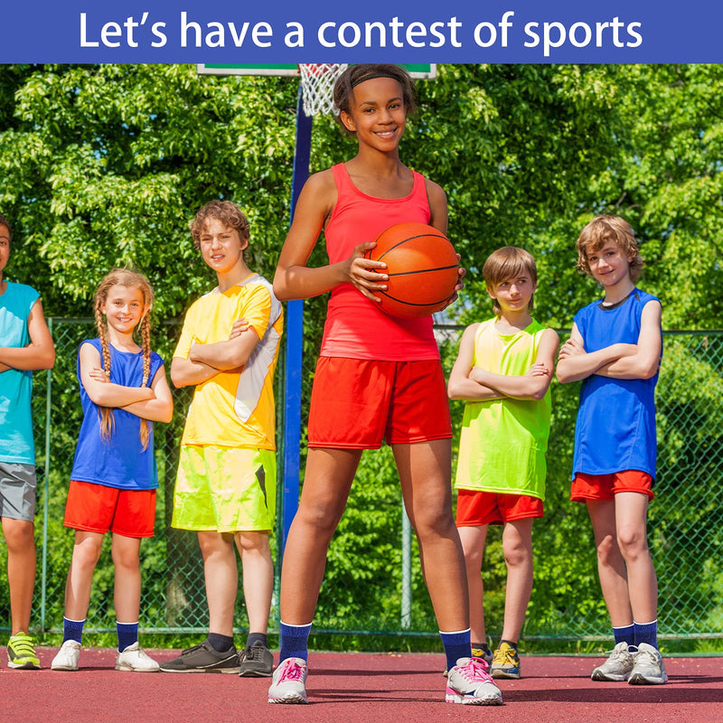 [Australia] - 4 Pieces/ 2 Pair Kids Ankle Support Compression Kid Ankle Brace Elastic Kids Compression Socks Knitted Ankle Support Brace Ankle Sleeve for Jogging Running Walking Fitness (10-15 Years, Dark Blue) 10-15 Years 