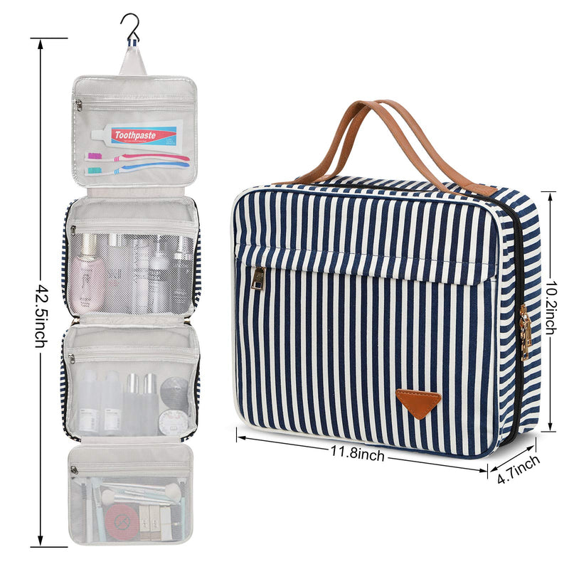 [Australia] - Toiletry Bag Travel Hanging Makeup Bag Wash Bag with Hanging Hook Waterproof Large Cosmetic Organizer for Travel and Bathroom Shower, Gifts for Women and Girls 