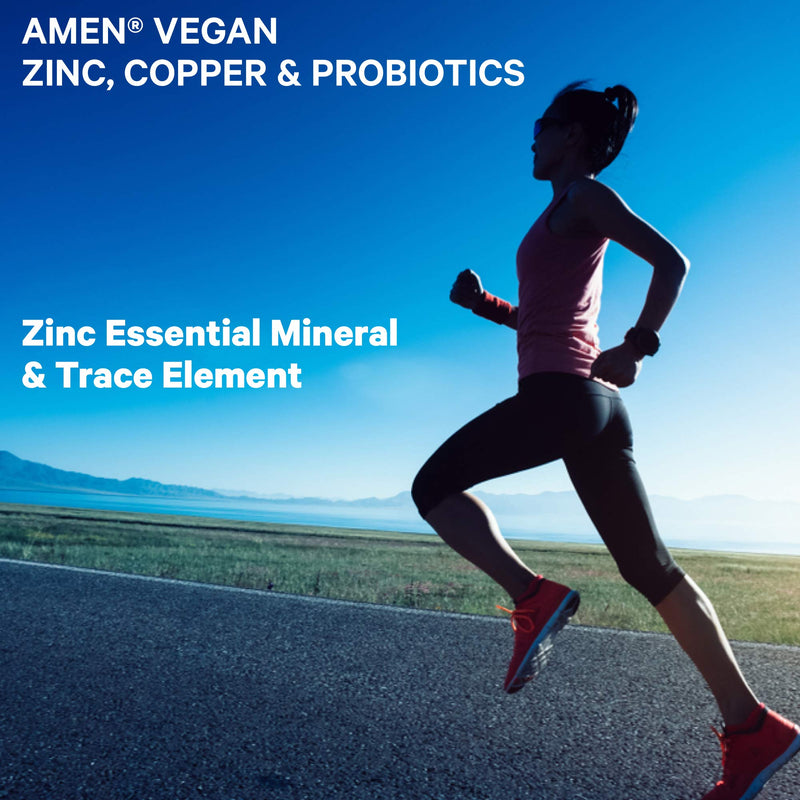 [Australia] - Zinc & Copper Supplement + Probiotics – 3 Months Supply – One Per Day - 50 mg Zinc Picolinate Vitamin Pills - Essential Minerals Supplements – 2 Billion CFUs Probiotic – Vegan, Non-GMO - 90 Capsules 