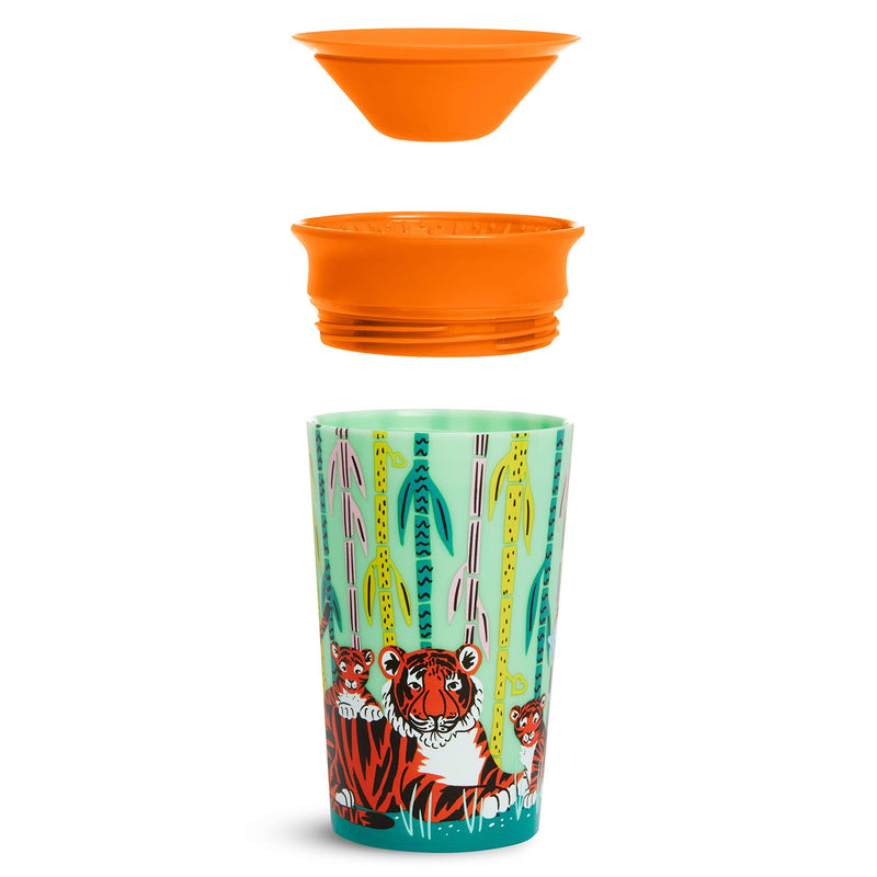 [Australia] - Munchkin Miracle 360° Wildlove Sippy Cup, 9Oz/266Ml, Rhino And Tiger, 2 Pack Rhino/Tiger 