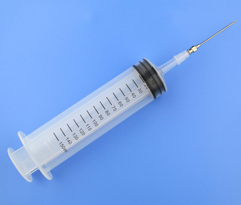 [Australia] - 2Pcs-150ml Syringe, 150cc Syringe,Kitchen Syringe Glue Syringe Plastic Syringe, Large Volume Syringe with Needle, Dispensing Syringes (150ml) 150ml 