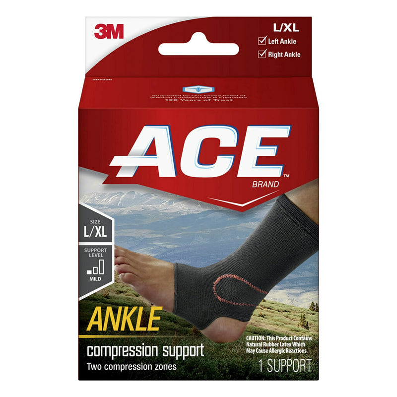 [Australia] - ACE Elasto-Preene Ankle Support, Support to sprained or strained ankle, Satisfaction Guarantee, MI207526 Large/X-Large (Pack of 1) Black Large/X-Large (Pack of 1) 