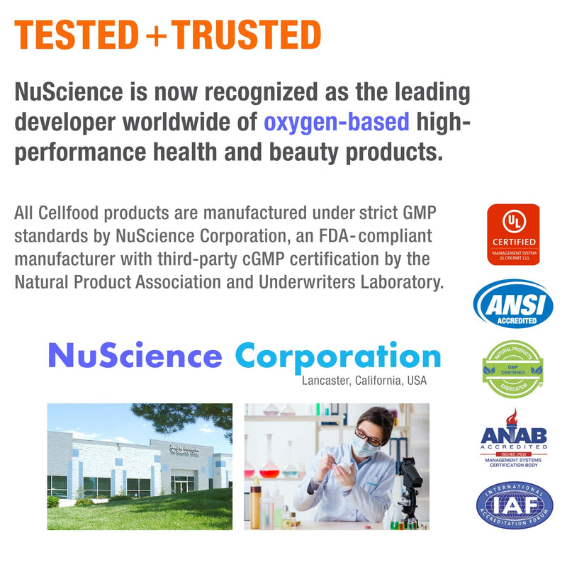 [Australia] - Cellfood Liquid Concentrate, 1 fl oz - Oxygen + Nutrient Supplement - Supports Immune System, Energy, Endurance, Hydration & Overall Health - Gluten Free, Non-GMO, Cert. Kosher - Makes Over 22 Quarts 