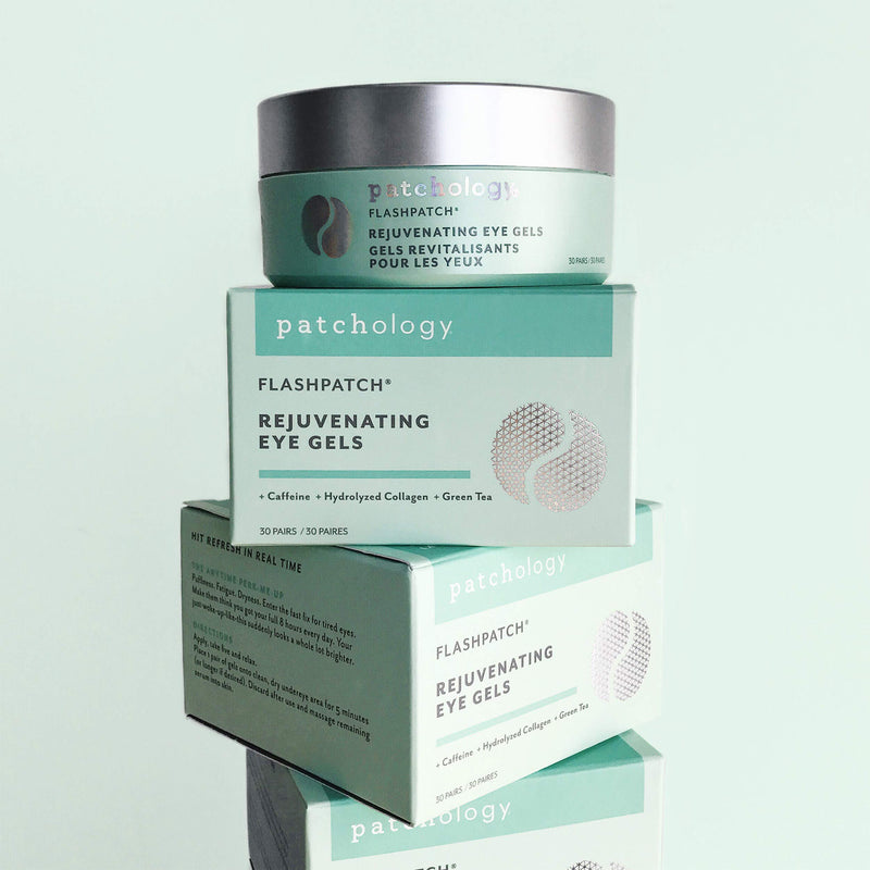 [Australia] - Patchology Rejuvenating Under Eye Gels - Hydrating Eye Mask w/Caffeine & Collagen - Under Eye Patches For Dark Circles - Puffy Eyes Care, minimize Puffiness & Wrinkles Reducer (30 Pairs) 