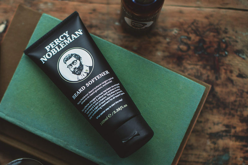 [Australia] - Beard Softener by Percy Nobleman. A Beard Conditioner Containing Shea Butter, Coconut & Argan Oil for a Smooth Deep Conditioning Treatment for all Beard Types 100ml 