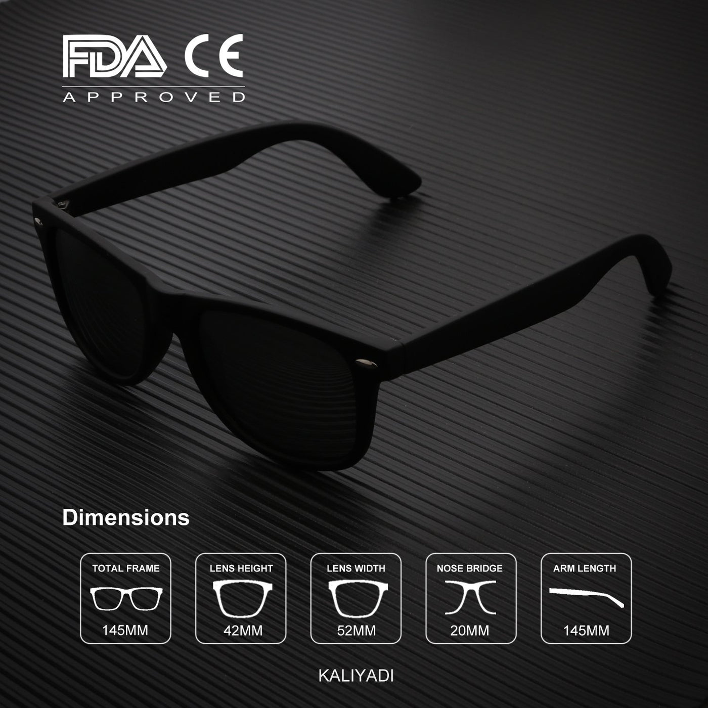 KUGUAOK Polarized Square Sunglasses For Men and Women Matte Finish Sun  Glasses UV Protection Glasses