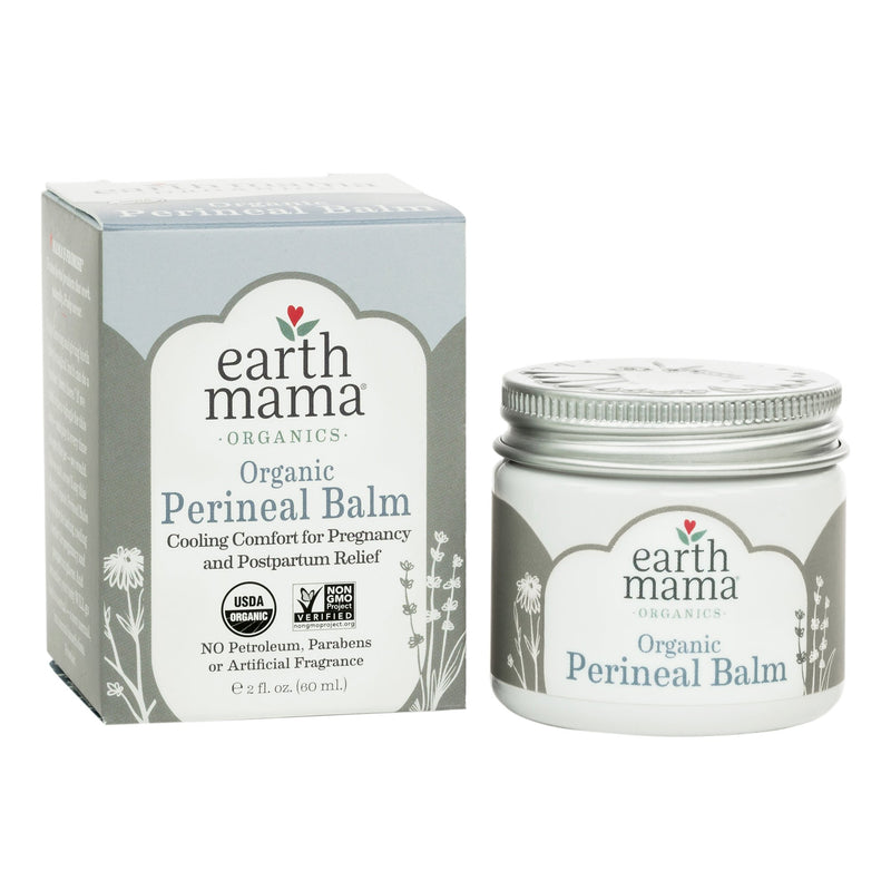 [Australia] - Organic Perineal Balm by Earth Mama | Naturally Cooling Herbal Salve for Pregnancy and Postpartum Relief, 2-Fluid Ounce 