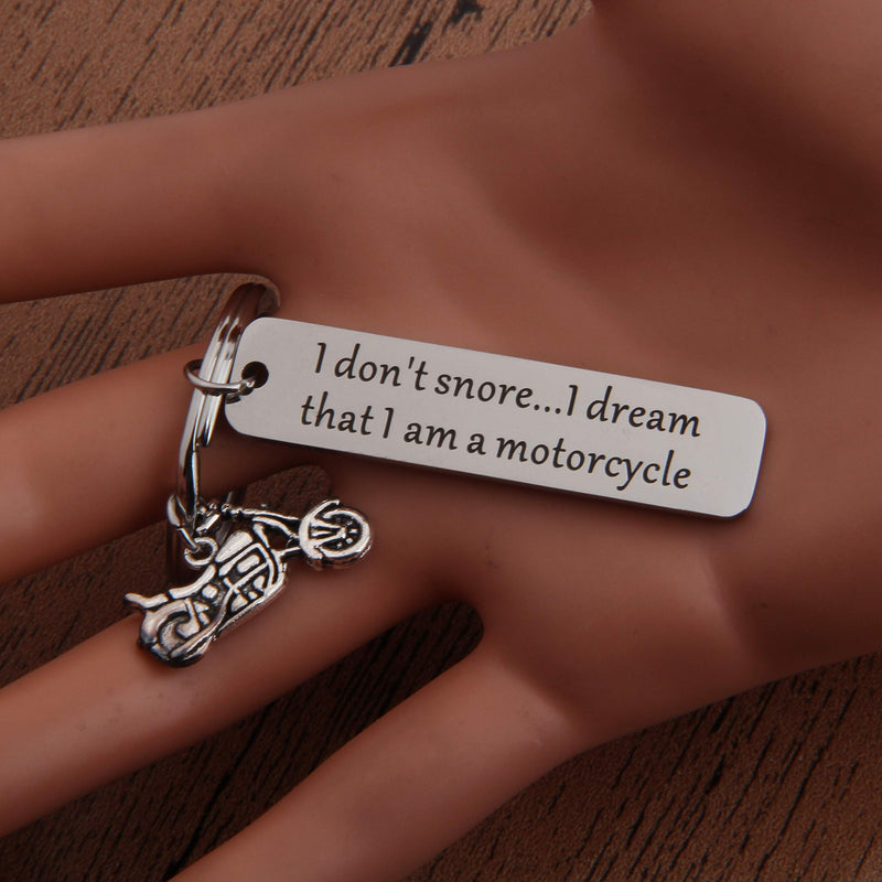 [Australia] - Motorcycle Keychain I Don't Snore I Dream That I Am A Motorcycles Key Ring Biker Keychain Motorcycle Dad Gift Motorcycle keychain 