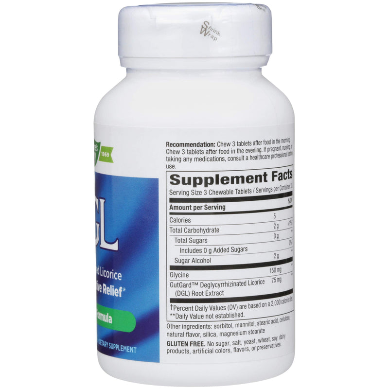 [Australia] - Enzymatic Therapy, DGL (Without Fructose), 100 Chewable Tablets. Pack of 1 