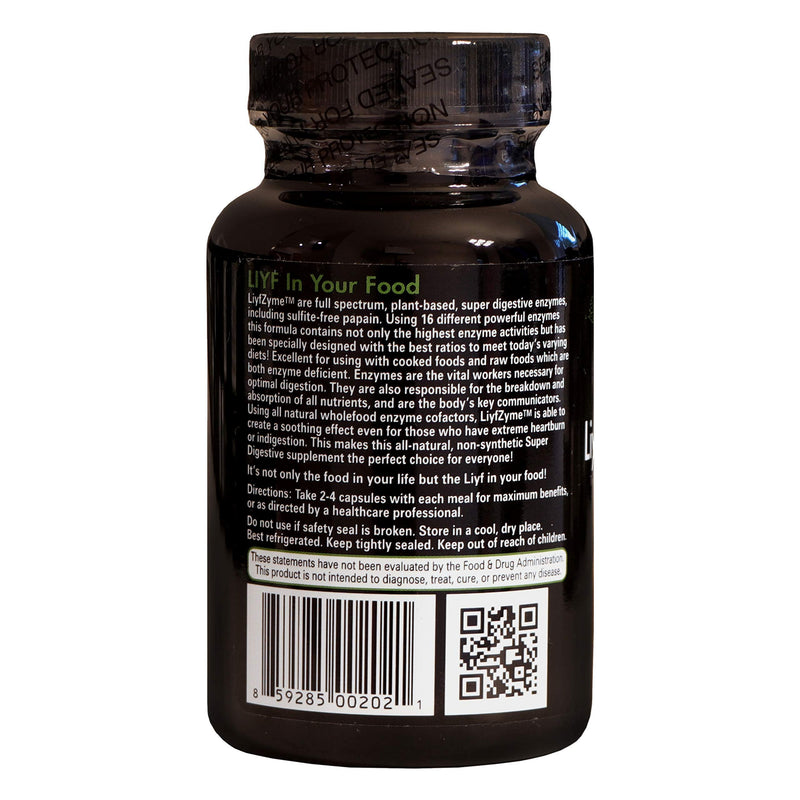 [Australia] - LiyfZyme Plant Based Digestive Enzyme Supplement - 180 Veggie Caps. PuraDyme By Lou Cornoa. 