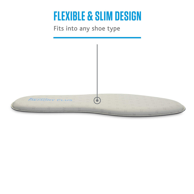 [Australia] - Sof Sole Women's Memory Plus Comfort Full-Length Insole 5-11 Grey 