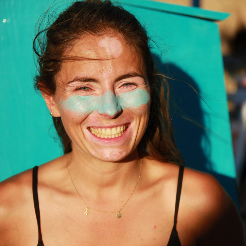 [Australia] - Aloha Sun Stick SPF 50+ | Face Mineral Sunscreen for Surfing | Eco-friendly Paper Tube 20g (Teal) Teal 