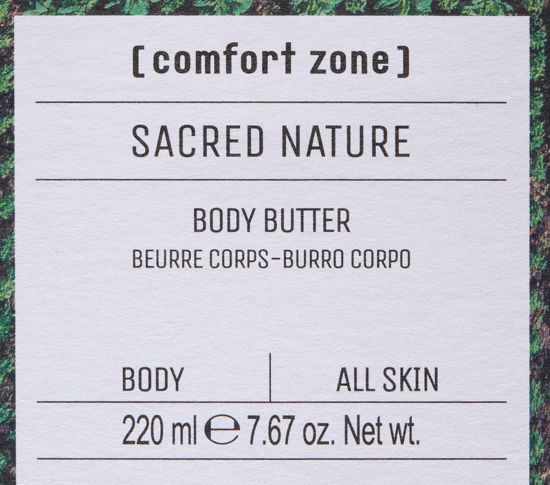 [Australia] - [ comfort zone ] Sacred Nature Body Butter, 100% Natural Fragrance, 7.67 Oz 