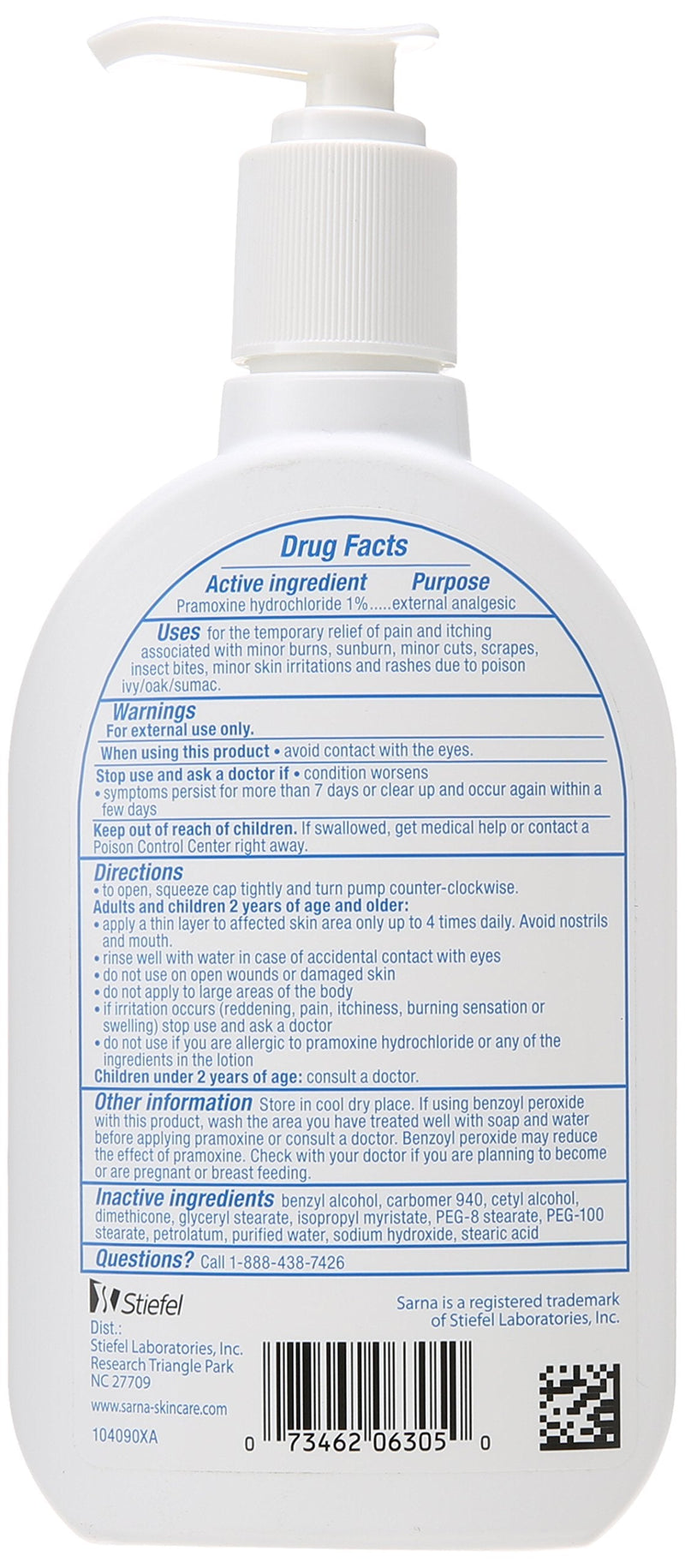 [Australia] - Sarna Sensitive Anti-Itch Lotion for Eczema and Sensitive Dry Skin Itch Relief, 7.5 Ounce 