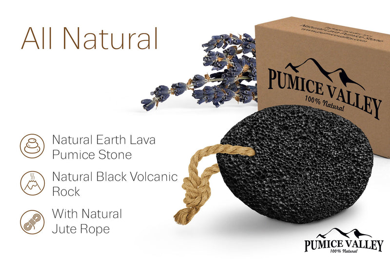 [Australia] - Pumice Stone - Natural Earth Lava Pumice Stone Black - Callus Remover for Feet Heels and Palm - Pedicure Exfoliation Tool - Corn Remover - Dry Dead Skin Scrubber - Health Foot Care 