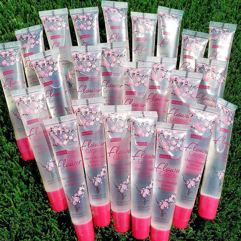 [Australia] - Flower Gloss Cherry Blossom Scented Lip Gloss Infused with Cherry Blossom Extracts and Vitamin-E, .63oz 