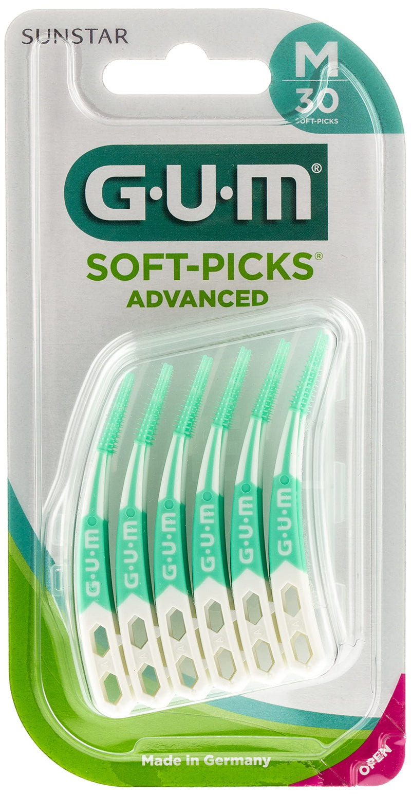 [Australia] - Gum Dental Soft Picks Advanced 30 Piece with Travel Case Regular 