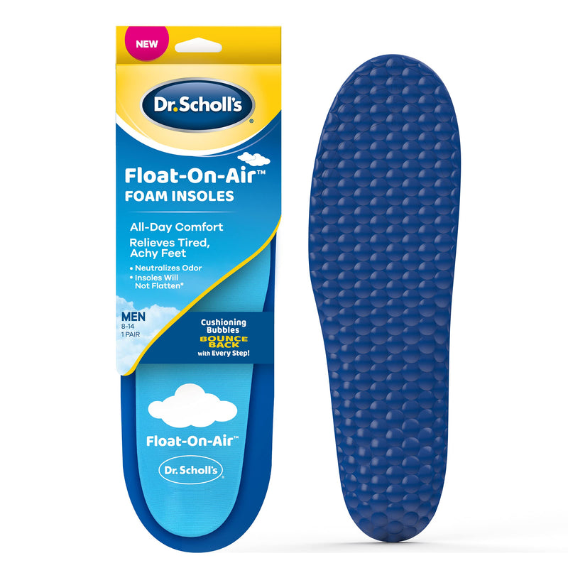 [Australia] - Dr. Scholl's Float-On-Air Insoles for Men, Shoe Inserts That Relieve Tired, Achy Feet with All Day Comfort, , Men's 8-14 