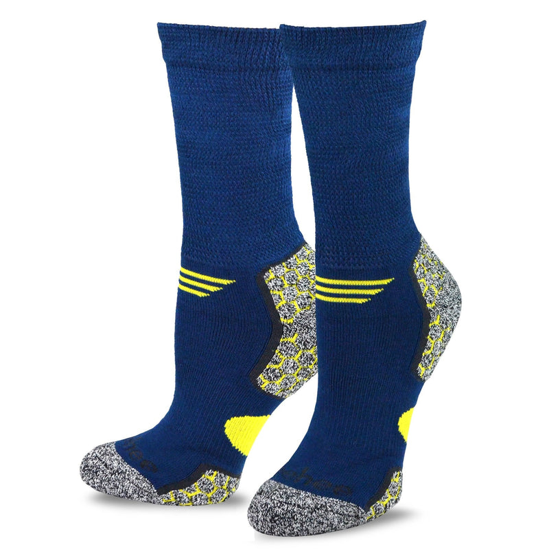 [Australia] - TeeHee Viscose from Bamboo Cushion Crew Diabetic Socks for Women and Men Multipack Large Basic_6pair 