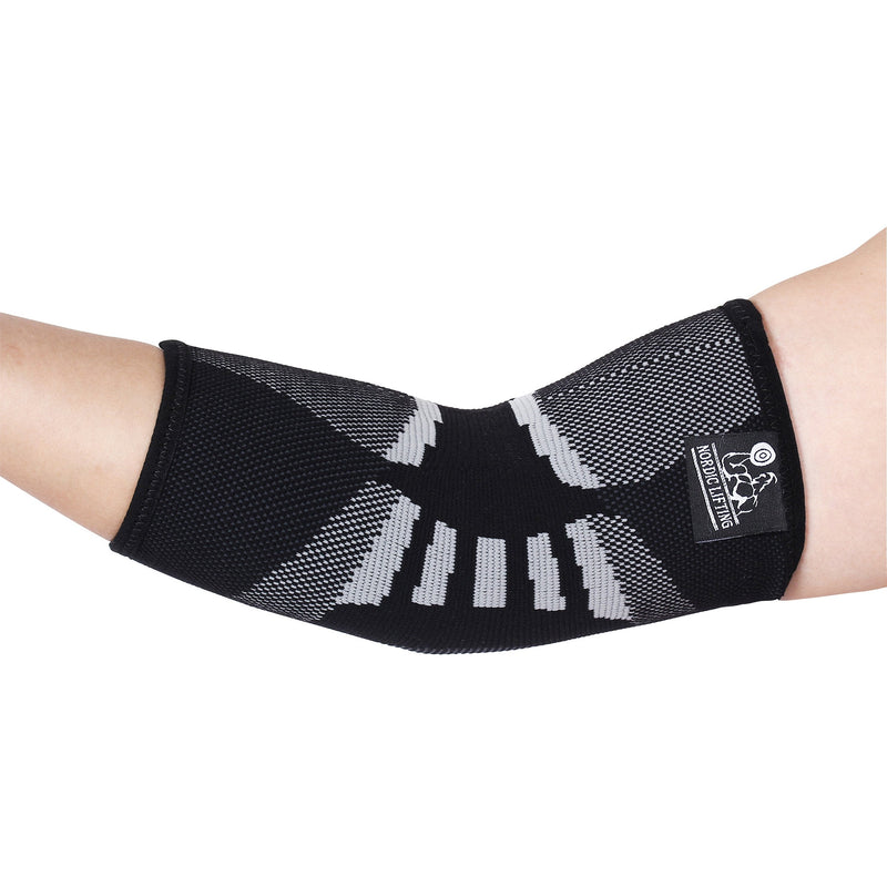 [Australia] - Elbow Compression Sleeves (1 Pair) - Support for Tendonitis Prevention & Recovery (Large) Large 