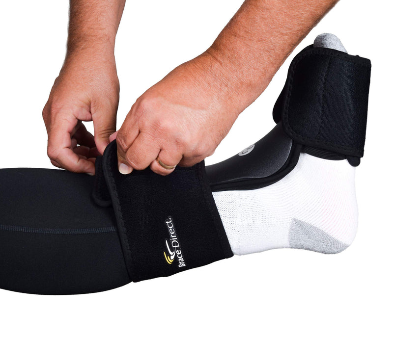 [Australia] - Dorsal Adjustable Night Sleeping Splint - for Plantar Fasciitis Relief, Arch Support, Heel Foot Pain, Achilles Tendonitis, Drop Foot, Comfortable fit on Left or Right Foot by Brace Direct S-M 