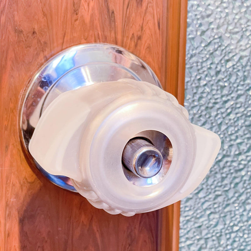 [Australia] - Eggone, 6Pcs(3InW x 2In D) Silicone Door Knob Grips AntiStatic Door Knob Cover Great Grips with Glow Inserts Sleep AidsSilicone Doorknob Bumper Grips, Open Doors Easily 