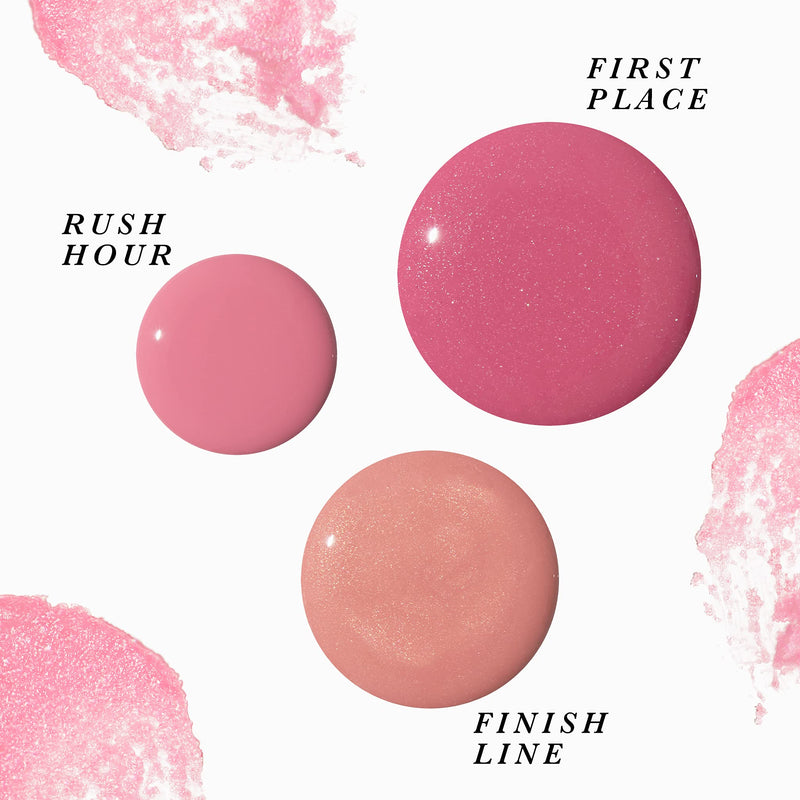 [Australia] - LAURA GELLER NEW YORK Prep-n-Go 2-in-1 Lip Scrub and Lip Oil Tint, Lip Hydrating Oil and Exfoliator, Finish Line 