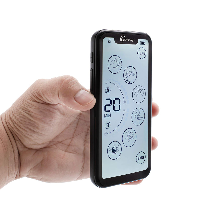 [Australia] - Tens Unit Muscle Stimulator 24 Massage Mode Tens EMS Machine Device Touchscreen Massager Intensity Deep Tissue Shoulder Pain Relief Sciatica Tendonitis Plantar Fasciitis 