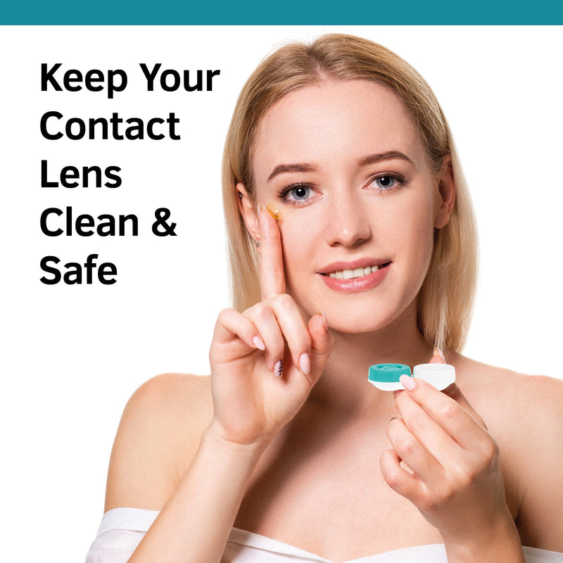 [Australia] - SPORTS WORLD VISION Contact Lens Cases 10pcs | Flat Screw Top Design | Storage Travel Cases | Lenses Holder Box | Left and Right Marked Made in UK | Bulk Buy 
