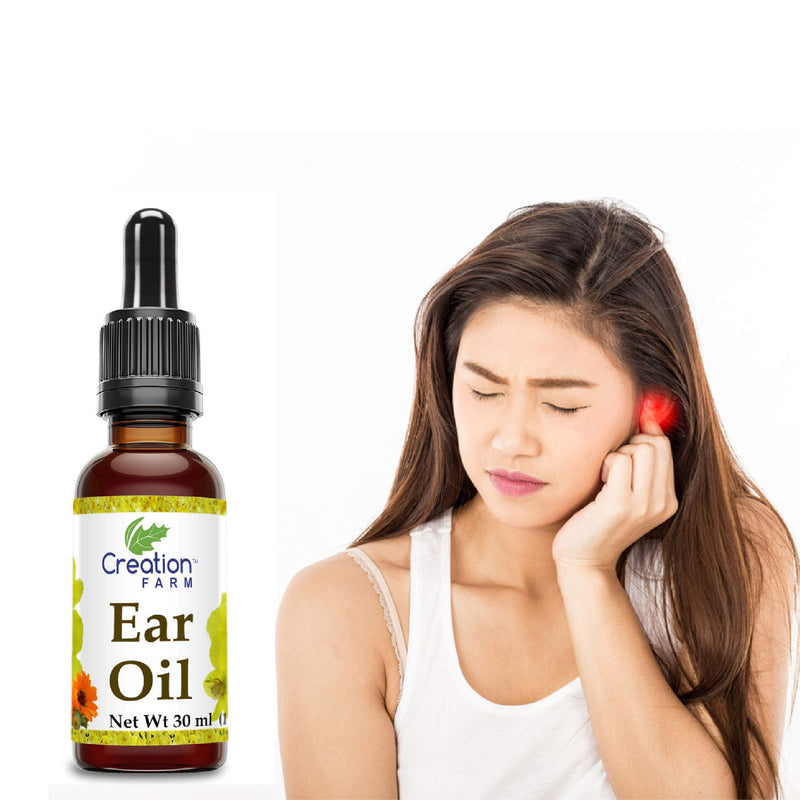[Australia] - Ear Oil Drops Herbal Relief for Earwax Removal, Earache Soothing, Itchy Irritated, Clogged or Dry Ears by Creation Farm Made in USA 
