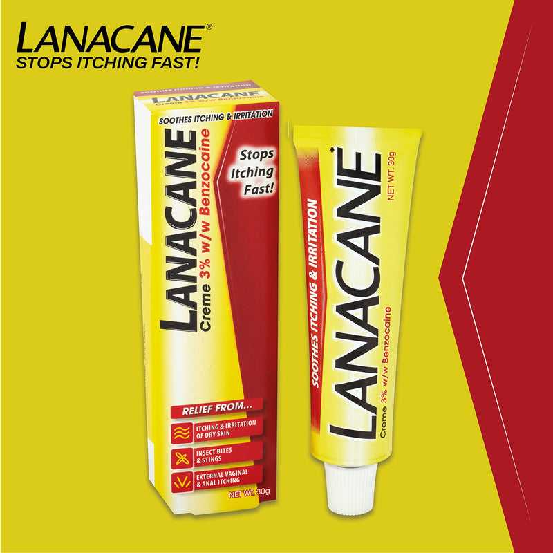 [Australia] - Lanacane Medicated Cream Tube 30g 