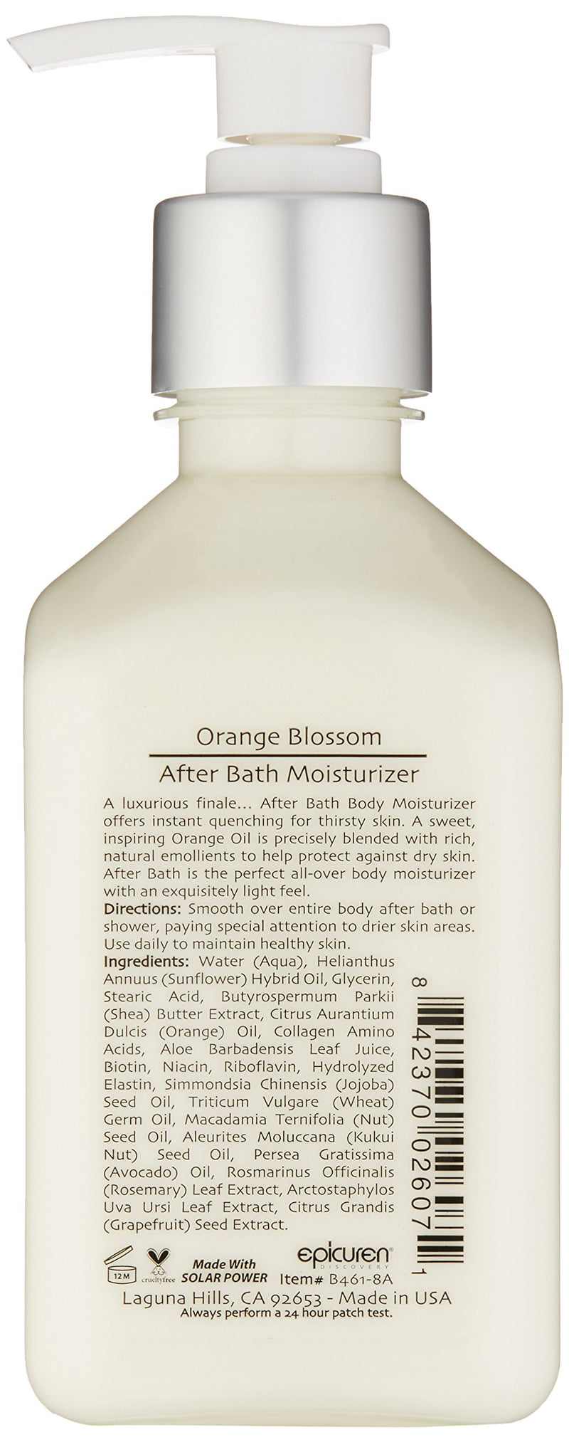 [Australia] - Epicuren Discovery Orange Blossom After Bath Body Moisturizer, 8 Fl Oz 