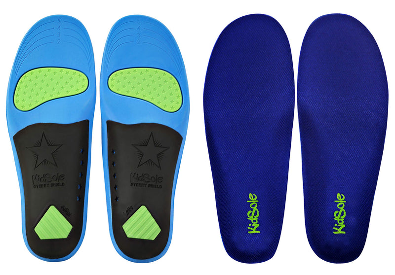 [Australia] - Children's Memory Foam Starry Shield Arch Support Insole for Comfort, Cushion & Arch Support by KidSole ((24 cm) Kids Size 2-6) (24 CM) Kids Size 2-6 