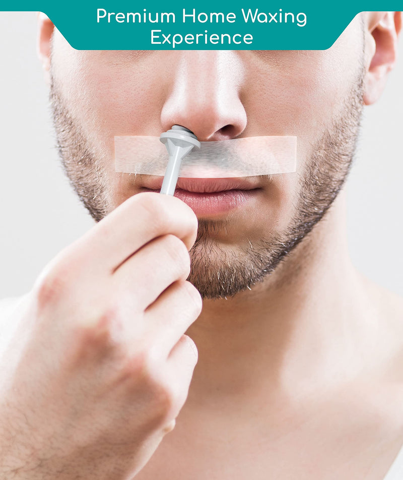 [Australia] - Medi Grade Nose Waxing Kit for Men & Women With 50x Nose Wax Sticks. 100g Nose Hair Wax Kit Including Skin Tape, Tweezers, Towel, Microwavable Cup & Storage Bag - Easy & Safe Nose wax kit 