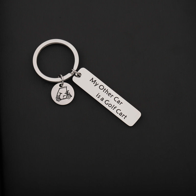 [Australia] - TGBJE Golf Lover Gift My Other Car is A Golf Cart Keychain Gift for Golfers Golf Cart Keychain 