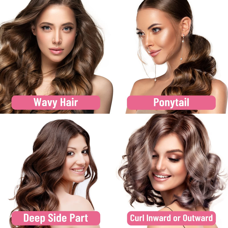 [Australia] - Hair Rollers Set 32 PCS, PandyCare Hair Rollers For Long Hair & Short Hair - No Heat, Hair-friendly, Natural Effect, Includes 18 Rollers (1.73+1.41+0.98 inch), 12 Clips,1 Rat Tail Comb & 1 Storage Bag 