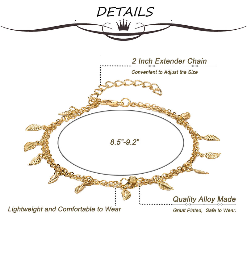 [Australia] - Masedy 24 Pcs Anklets Toe Rings for Women Girls Bracelets Anklets Adjustable Open Toe Ring Beach Foot Jewelry A: Gold 24Pcs 