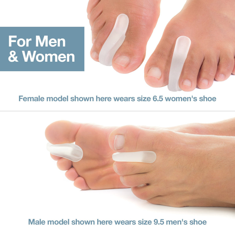 [Australia] - ZenToes Toe Separators for Bunion Pain Relief Set of 6 Flared Gel Straighteners Align Toes and Prevent Corns and Blisters (Large) Large (Pack of 6) 