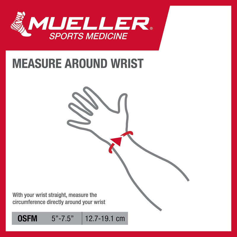 [Australia] - Mueller Sports Medicine Reversible Wrist Brace with Splint, for Men and Women, Black, One Size 