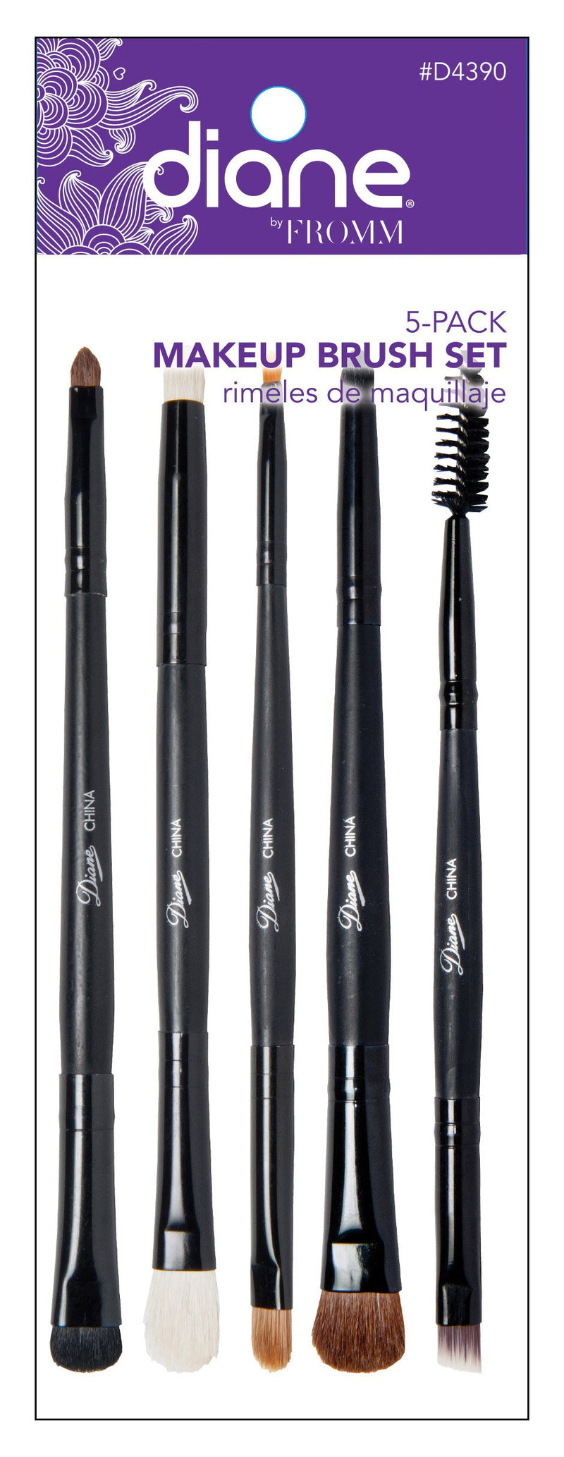 [Australia] - Diane 5Piece Double-Sided Eye Makeup Brush Set (D4390) 5-piece 