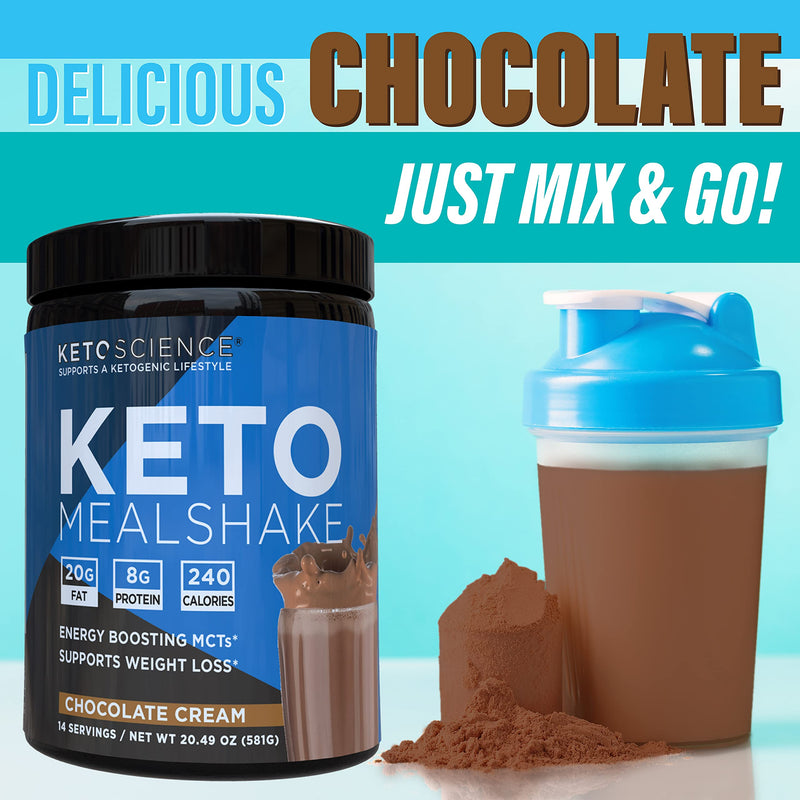 [Australia] - Keto Science Ketogenic Meal Shake Chocolate Dietary Supplement, Rich in MCTs and Protein, Keto and Paleo Friendly, Weight Loss, (14 servings), 20.7 Oz Packaging May Vary 1.28 Pound (Pack of 1) 